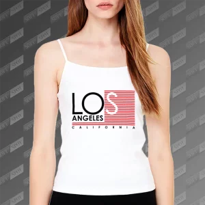 تاپ زنانه طرح Los Angeles California TS-852