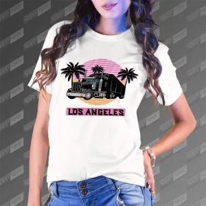 تیشرت زنانه طرح Los Angeles TS-857