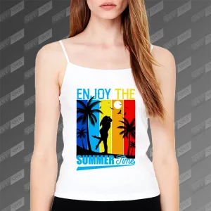 تاپ زنانه طرح Enjoy the Summer Time TS-867