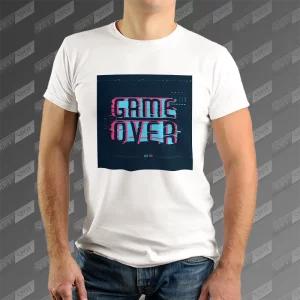 تیشرت مردانه طرح Game Over TS-933