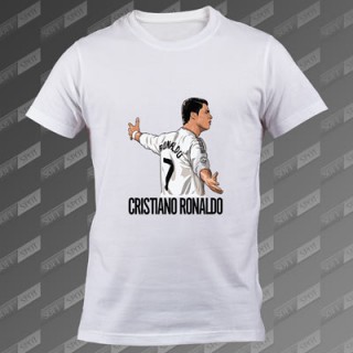 تی شرت مردانه سفید Cristiano Ronaldoo TS-00000003