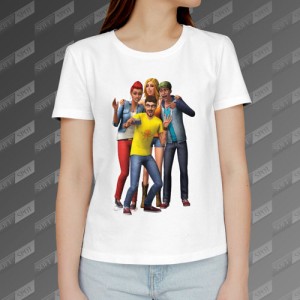 تیشرت زنانه طرح The Sims 4 TS-349