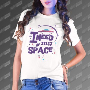 تیشرت زنانه طرح I Need My Space TS-388