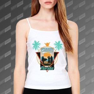 تاپ زنانه طرح Enjoy Surfing Florida TS-401