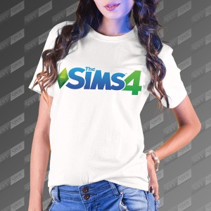 تیشرت زنانه طرح The Sims 4 TS-34