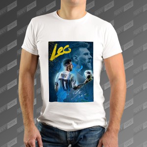 تیشرت مردانه طرح Leo Messi TS-10