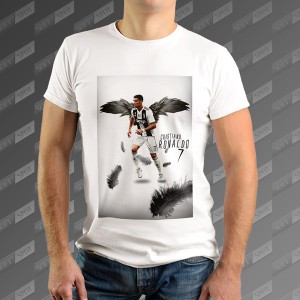 تی شرت مردانه سفید Cristiano Ronaldoo TS-00000003