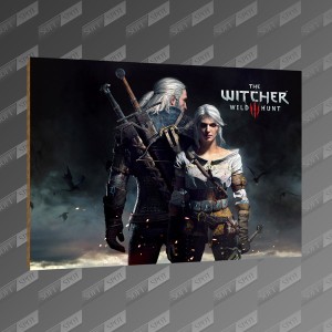 تخته شاسی طرح The Witcher 3 Geralt and Ciri MDF-16