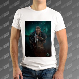 تیشرت مردانه طرح Assassins Creed Valhalla Male Eivor TS-411