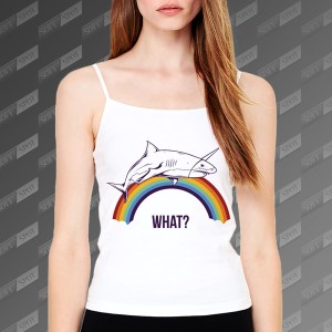 تاپ زنانه طرح Rainbow Sharkicorn TS-416