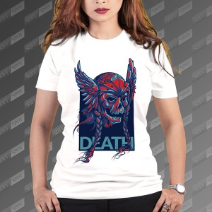 تیشرت زنانه طرح Valkyrie Skull TS-423