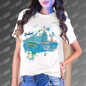تیشرت زنانه طرح Dubai TS-428