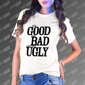 تیشرت زنانه طرح The Good the Bad and the Ugly TS-451
