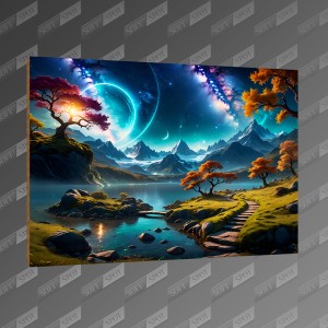 تخته شاسی طرح Dreamy Landscape MDF-48