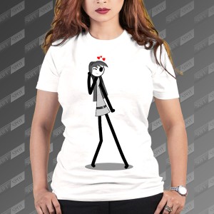 تیشرت زنانه طرح روز دختر TS-463