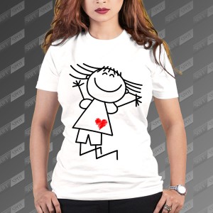 تیشرت زنانه طرح روز دختر TS-465