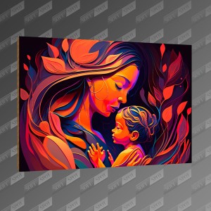 تخته شاسی طرح Mother and Her Child MDF-50