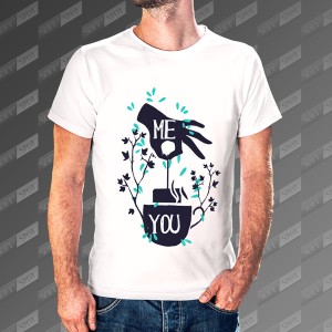 تیشرت مردانه طرح Me and You TS-470
