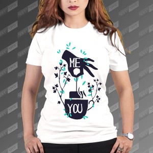 تیشرت زنانه طرح Me and You TS-471