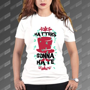 تیشرت زنانه طرح Hatters Gonna Hate TS-480