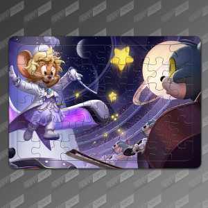 پازل طرح Tom and Jerry chase Jerry star conductor PZL-31