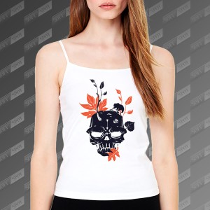 تاپ زنانه طرح Skulls Whisper TS-509