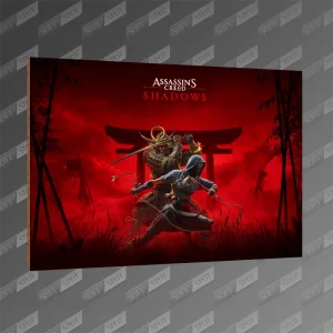 تخته شاسی طرح Assassins Creed Shadows Key Art MDF-91