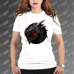 تیشرت زنانه طرح Black Dragon TS-546