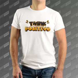 تیشرت مردانه طرح Think Positive TS-618