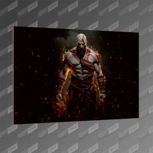 تخته شاسی طرح God of War Amazonian Kratos MDF-168