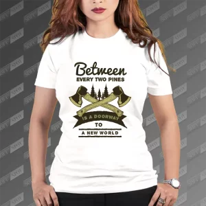 تیشرت زنانه طرح A Doorway to A New World TS-633