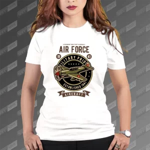 تیشرت زنانه طرح Air Force 1941 TS-648