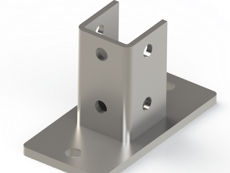 پایه پورفیل جوشی دو سوراخ 41