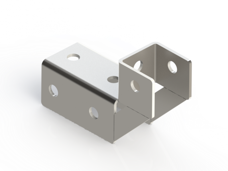 اتصال نبشی کاور سه سوراخ 41