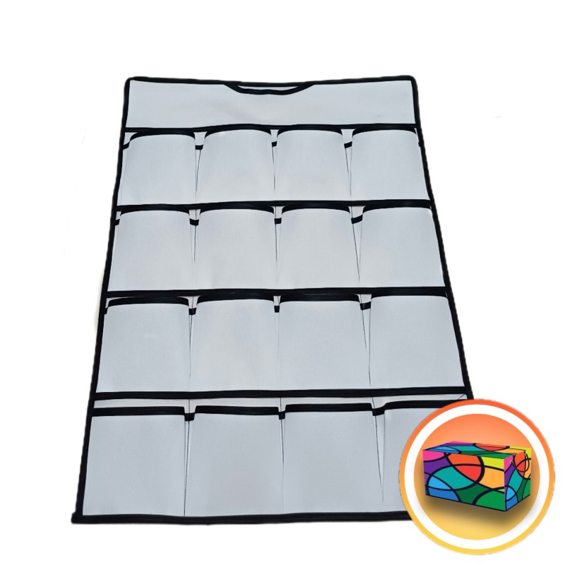 جا جورابی و لباس آویز 16 خانه نوار مشکی