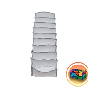 نظم دهنده سایز اسمال 10 خانه ردیفی نوار طوسی