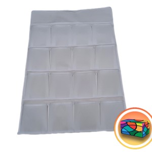 جا جورابی و لباس اویز 16 خانه نوار سفید