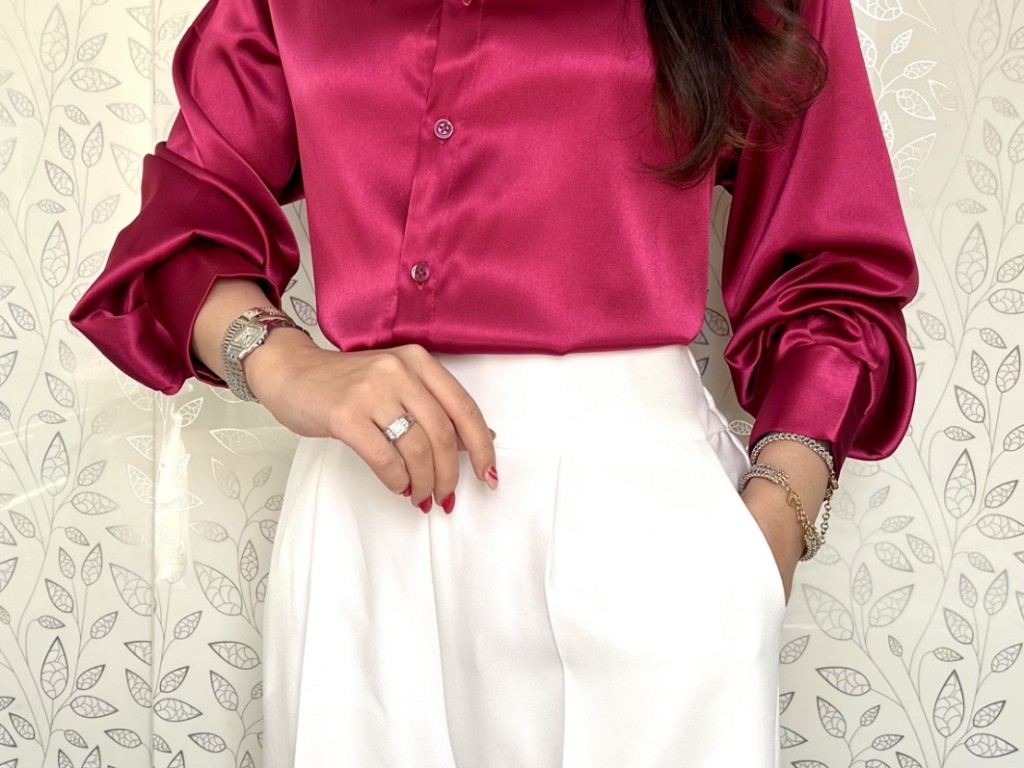 شومیز ساتن زنانه