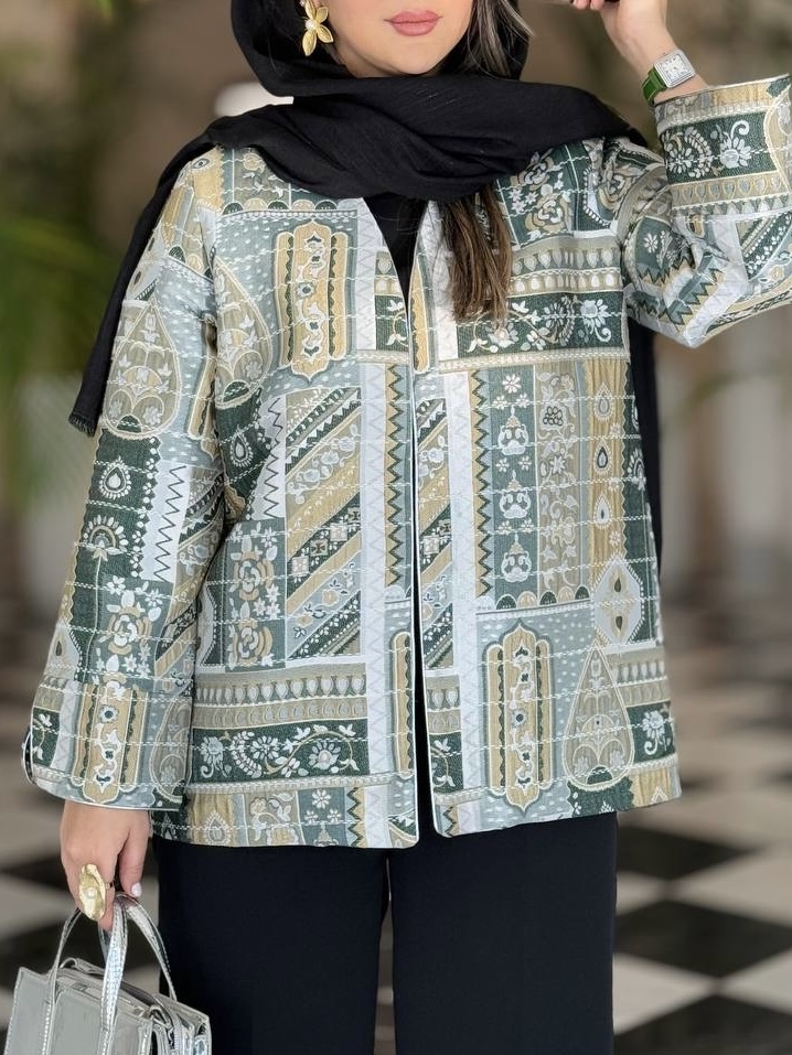 مانتو زنانه مدل گلسا(سبز)