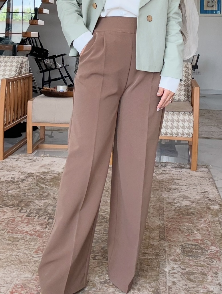 شلوار زنانه مدل  واید (نیم بگ)در چندین رنگ