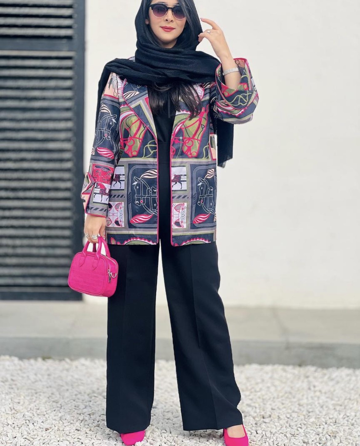 مانتو زنانه مدل هرمس سرخابی