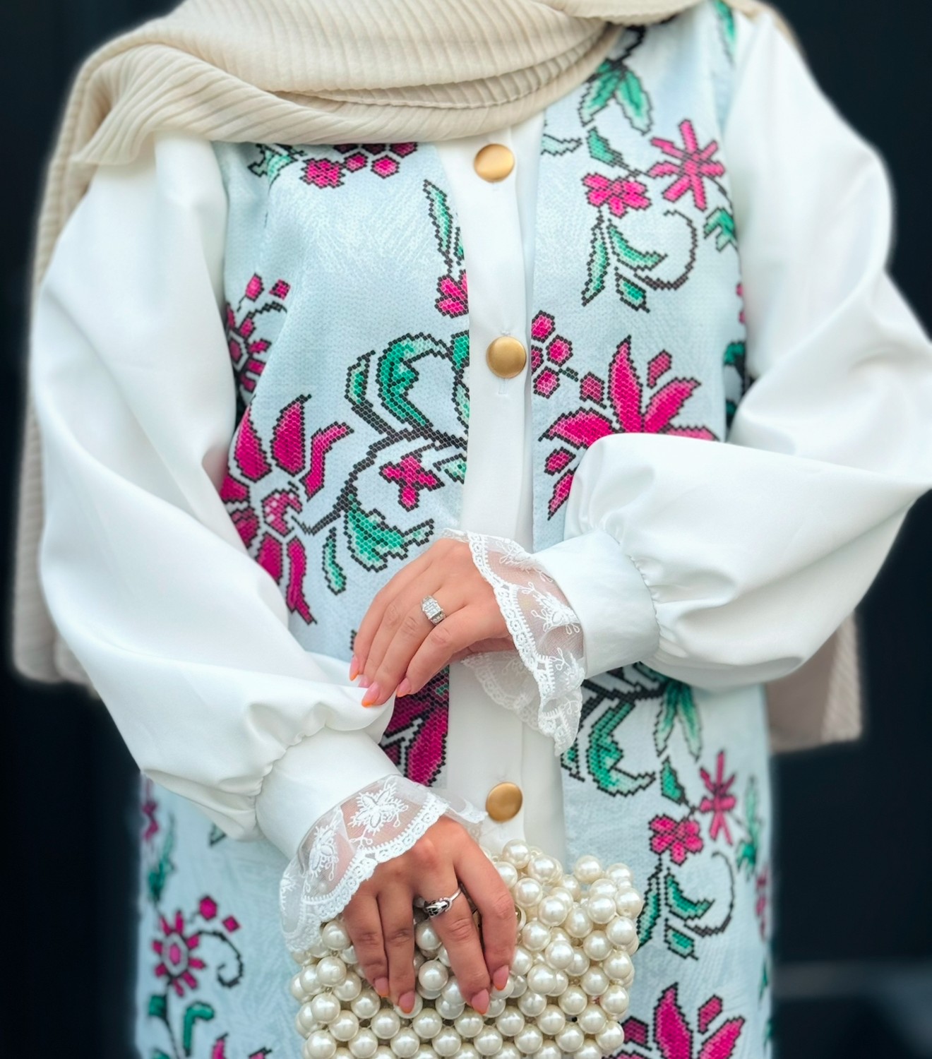 شومیز کرپ مچ دانتل زنانه(ارسال فوری)