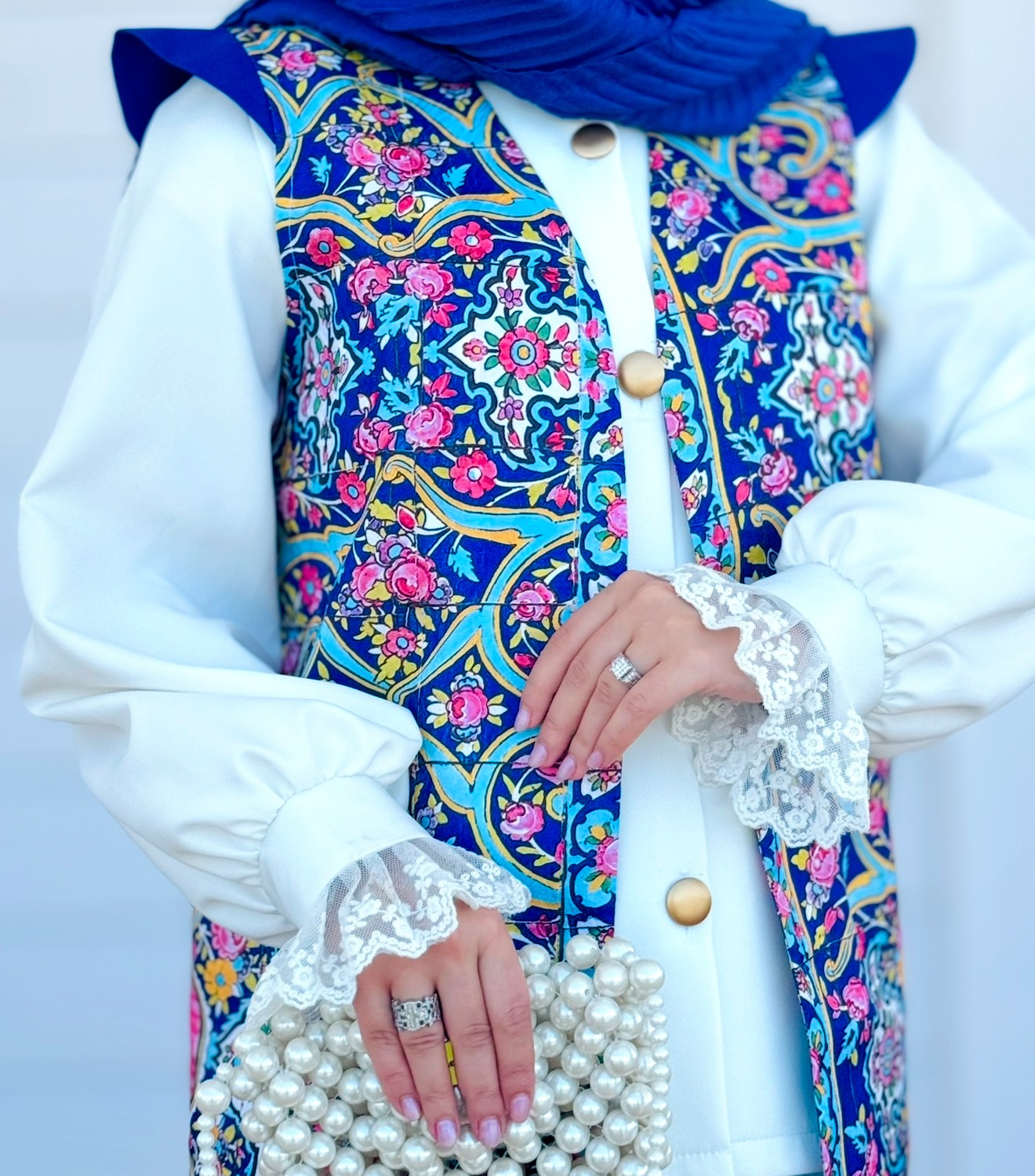 شومیز کرپ مچ دانتل زنانه(ارسال فوری)