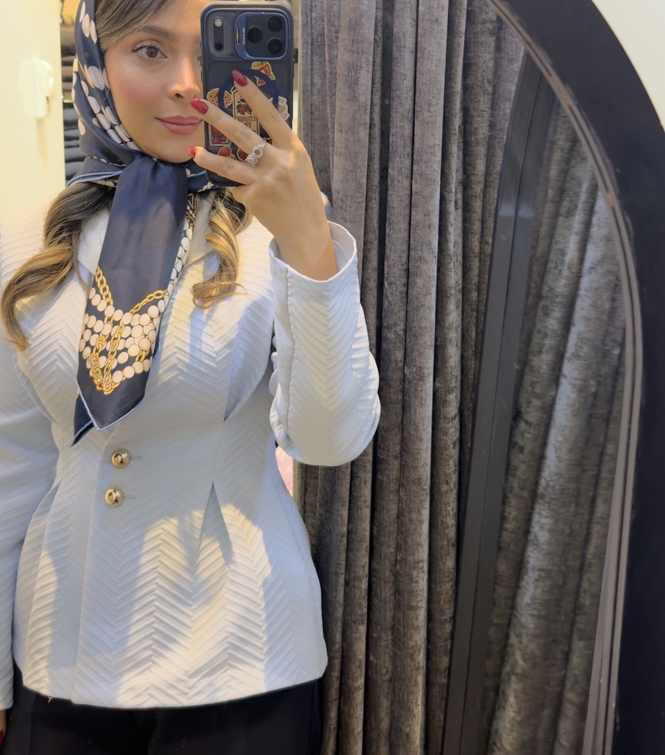 مانتو زنانه مدل ویکتوریا(طرح پيردپل)