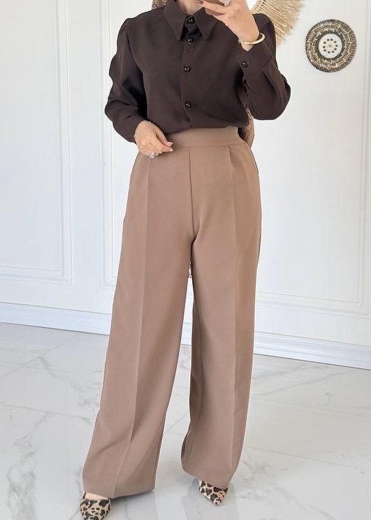 شلوار واید زنانه(نیم بگ)در چندین رنگ
