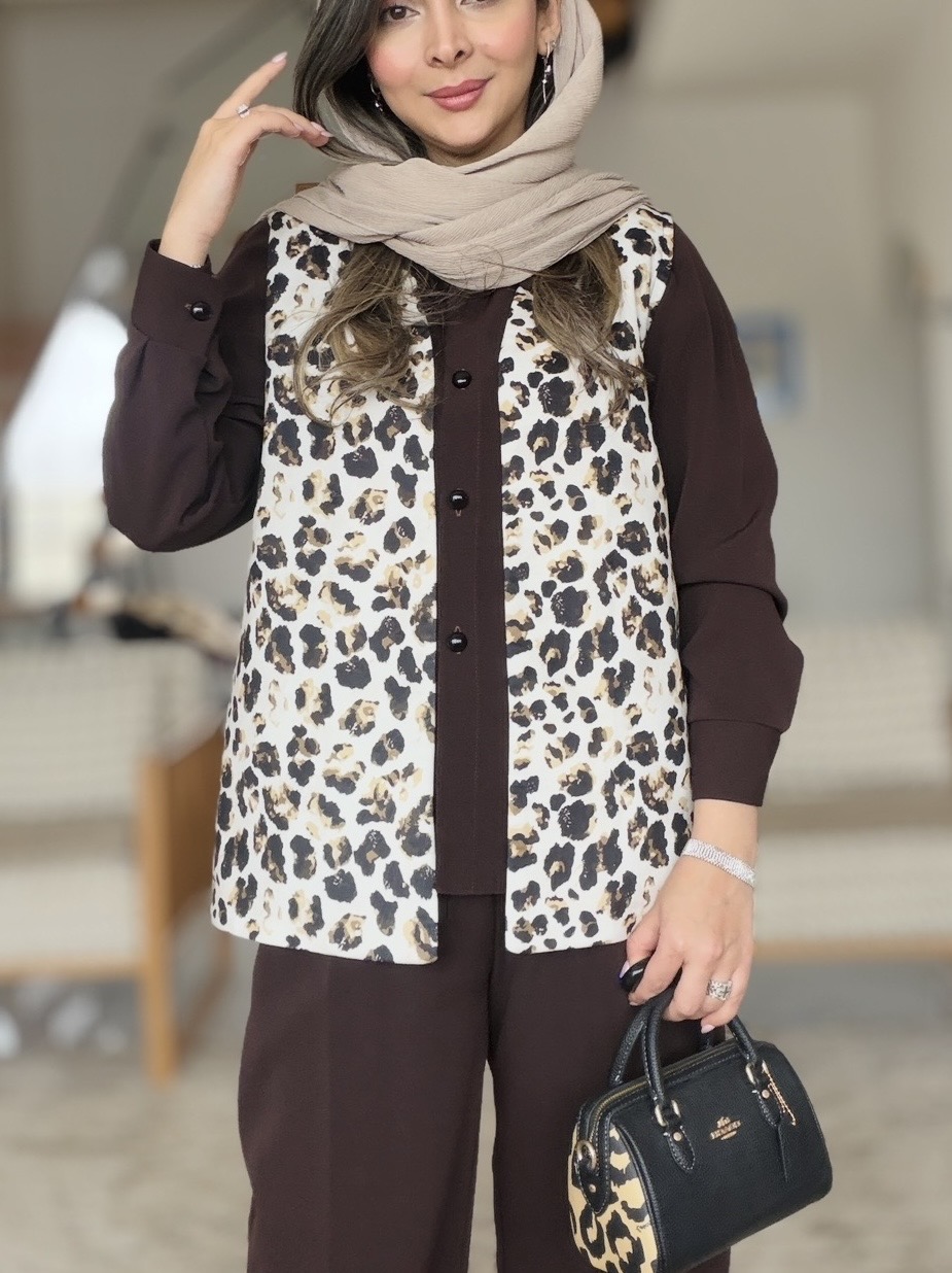 وست زنانه مدل پلنگی