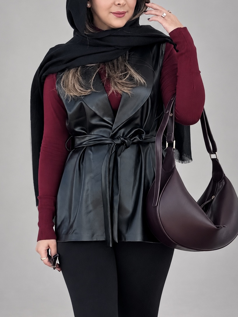وست زنانه مدل وست چرم