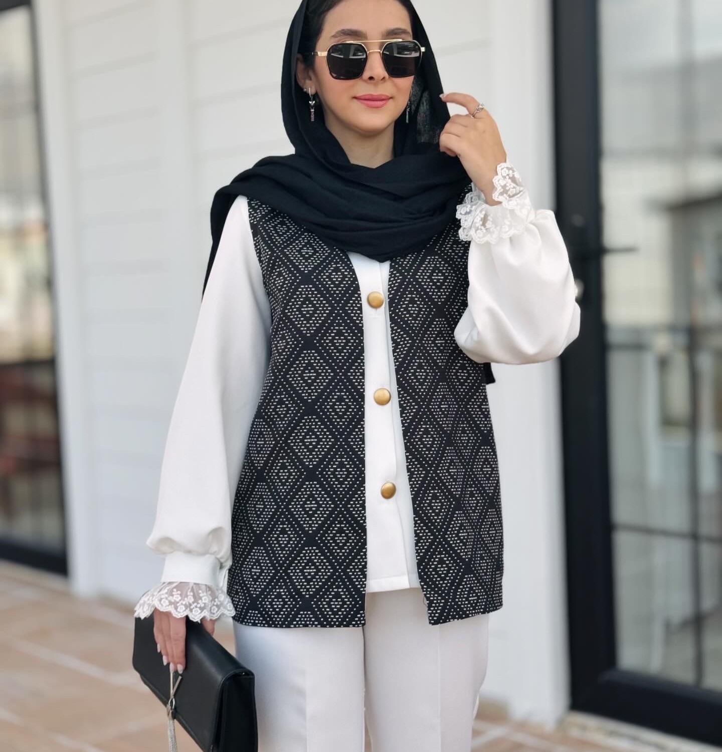 وست زنانه مدل کوک مشکی