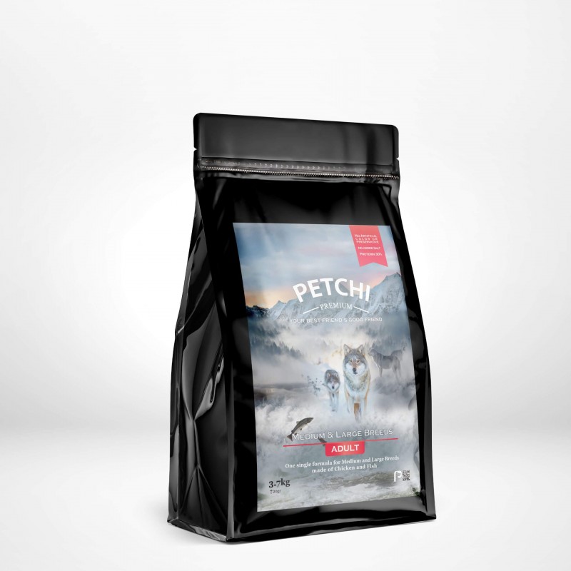 غذا خشک سگ پتچی مدل Medium & large Adult