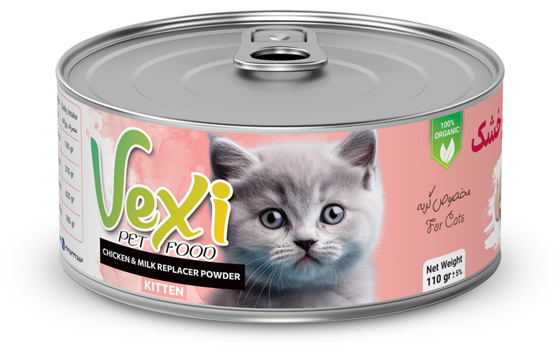 کنسرو بچه گربه - مرغ و شیر خشک